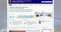 Desktop Screenshot of lpjksumbar.net